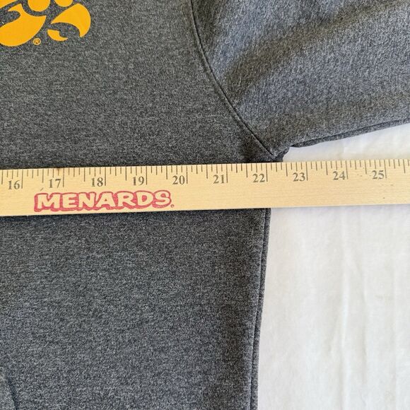 Unisex Adult Campus Heritage IOWA HAWKEYES Full-Zip Hoodie Sweatshirt Gray Sz M - Picture 5 of 11
